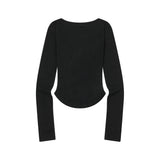 ANIV Uネックスリムフィット長袖Tシャツ(3Color)