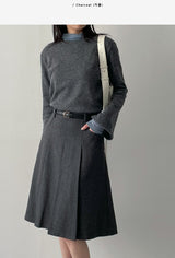 Cuffs Wool Knit T-Shirt