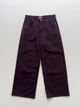 Maple Dyed Cotton Wide Pants