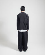 HIDDEN SHIRT JACKET-BLACK
