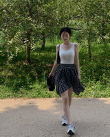 Timo checkered mini skirt (with underpants)