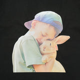 24FW RABBIT HUG BOY BABY FACE SHORT SLEEVE T-SHIRT (OVERSEAS EXCLUSIVE) BLACK