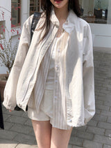 TK Loose Nylon100％ Wind Breaker (4color)