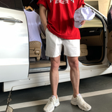 Liu Washing Cotton Banding Shorts
