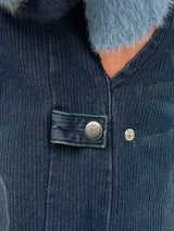 NR Side Snap Corduroy Denim Pants