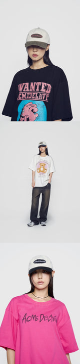 24FW ツートンアップリケパッチボールキャップ カーキ