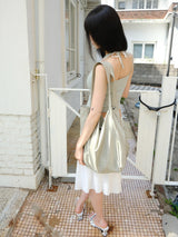 lace layered halter slvl