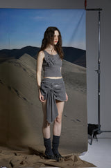 RIBBON POP SLEEVELESS TOP