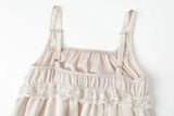 Antique lace dress - beige