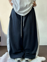SIDE COLORATION PINTUCK BALLOON PANTS 💙🩶🖤🤍3COLOR