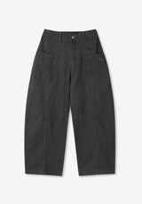 CO ハーツパッチコットンワイドパンツ