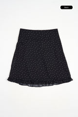 Selique dot frill skirt