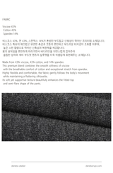 Royal Charcoal Frill Training Three-Piece Setup (Cardigan+Sleeveless+Pants)