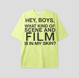 Film Lettering Oversized Short Sleeve T-shirt