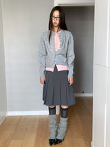 Layered Split Round Cardigan