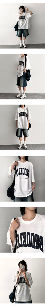Eddy Hem Cutting Bermuda Denim Shorts