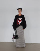 [UNISEX] ボーティー, ナッピング, オーバーサイズフィットスウェットシャツ