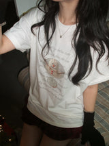 Snowman short-sleeved T-shirt