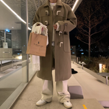  Liu Wool Overfit Duffel Coat