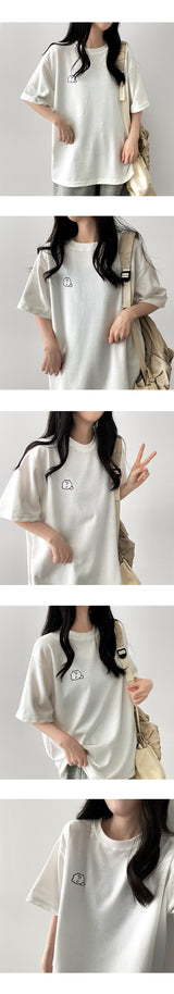DYONG's embroidered short-sleeved T-shirt