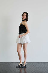 ELFIN SCARF TOP / BLACK