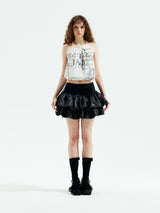 Emoha Double Layer Ballet Punk Skirt
