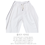 ワイドフィット2タックプリーツスウェットパンツ (WHITE / 起毛)