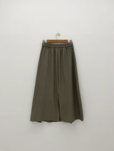 Pleat Twill Long Skirt