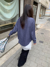 ハチニベーシックチェック長袖シャツ
