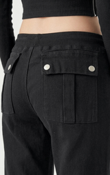 [LONG/SHORT] Noel Banding Slim Bootcut Pants