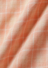 Peeky check shirt_peach