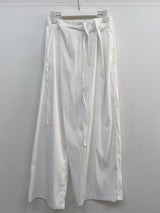 Unbalance Nylon Strap Wide Pants