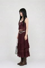 SAVANNA BOHO LACE TWO-PIECE SET