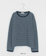 [unisex] マジェボーダーオーバー長袖Tシャツ