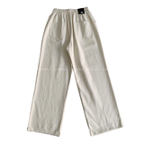 genie 366 straight cotton banding wide pants