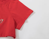 ブルークッキーレイヤードクロップTシャツ