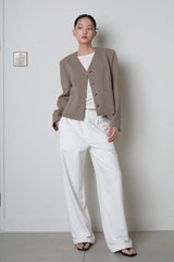 Wide string Sweat Pants_Ivory