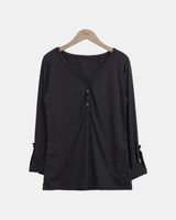 ティネル シャーリング ロールアップ ロングスリーブ Tシャツ