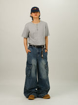 ROO Parachute Cargo Denim Pants