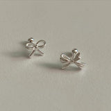 (silver925) Lovely ribbon piercing type2 *silver
