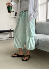 FLOWER PASTEL BERMUDA PANTS