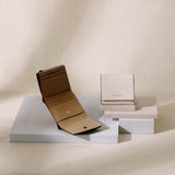 Cactus leather tri-fold wallet