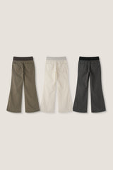 マキシミックスブーツカットストリングエラスティックウエストパンツ (3 Colors)
