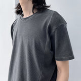 Structured Textured Cropped Tee