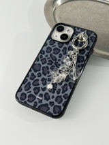 レオパードMagsafeグラスバンパーケース(Grey Leopard)