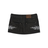 Metallic Mini Skirt [Gray]