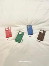 [SUMMER LIMITED] チェック シーサッカー ハード ケース / TREEFORFIVE345