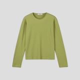 [1+1] Chewy Waffle Crop Long Sleeve