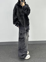 D-Ring Long Denim Pants