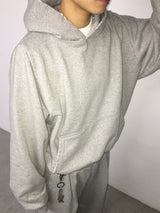 ダメージド クロップ フーディー (2c)